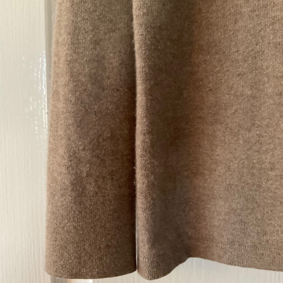 Nordstrom Collection 100% cashmere sweater deep oatmeal color L - Picture 2 of 2